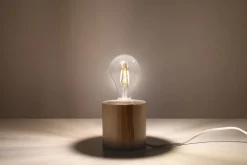 Sale Sollux Kleine Holzlampe rund Ø10cm H:10cm für E27 dekorativ