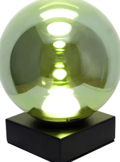 Outlet Eco-Light Kleine LED Tischleuchte Schwarz Grün 18 cm 5 W Modern