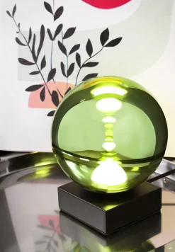 Outlet Eco-Light Kleine LED Tischleuchte Schwarz Grün 18 cm 5 W Modern