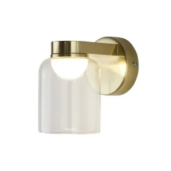 Searchlight Kleine LED Wandlampe Glasschirm Metall T:16 cm IP44 6 W* Led Lampen|Wandleuchten