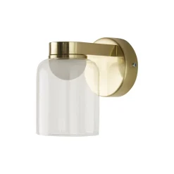 Searchlight Kleine LED Wandlampe Glasschirm Metall T:16 cm IP44 6 W* Led Lampen|Wandleuchten