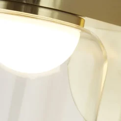 Searchlight Kleine LED Wandlampe Glasschirm Metall T:16 cm IP44 6 W* Led Lampen|Wandleuchten