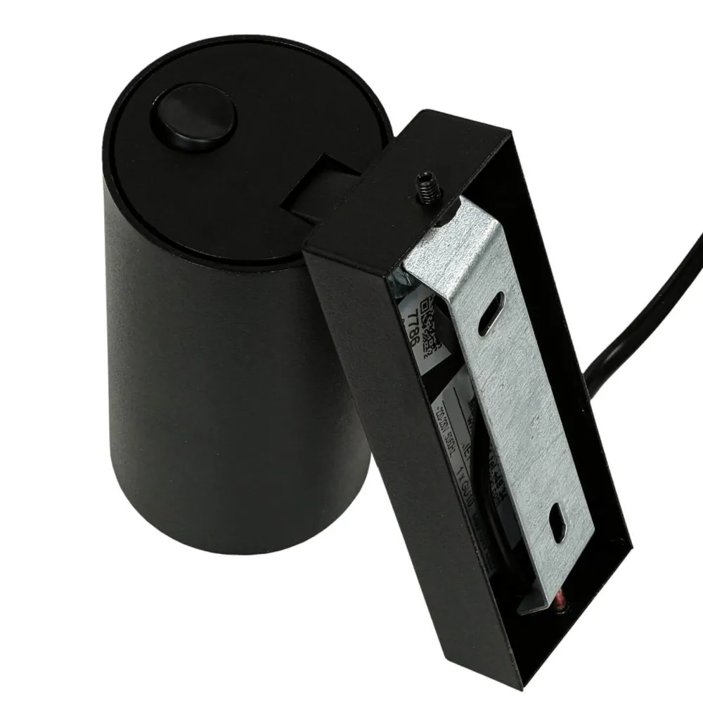 Easylight Kleine Spot Lampe mit Schalter Kabel Schwarz GU10* Moderne Lampen|Küchenlampen