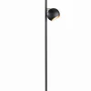 Trio Reality Kleine Stehlampe Metall G9 155 cm hoch in Schwarz Gold* Wohnzimmerlampen|Metall Lampen