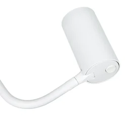 Nowodvorski Kleine Stehlampe Weiß 124cm Modern flexibel GU10 Metall* Moderne Lampen|Wohnzimmerlampen