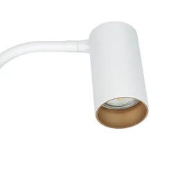 Nowodvorski Kleine Stehlampe Weiß 124cm Modern flexibel GU10 Metall* Moderne Lampen|Wohnzimmerlampen