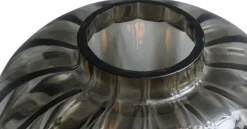 Masterlight Kleine Stehleuchte Glas Metall 138 cm Schwarz E27* Glaslampen|Stehlampen