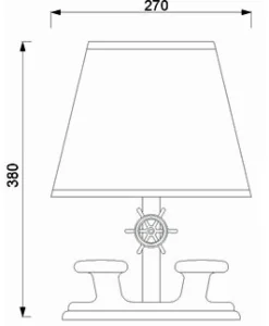 Discount Laura Suardi Kleine Tischlampe Chrom Braun Echt-Messing Maritim