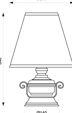 Laura Suardi Kleine Tischlampe Creme Messing rund 34cm Maritim* Tischlampen|Schlafzimmer Lampen