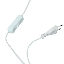 Discount Trio Reality Kleine Tischlampe Holz Stoff H:31cm Ø17cm modern