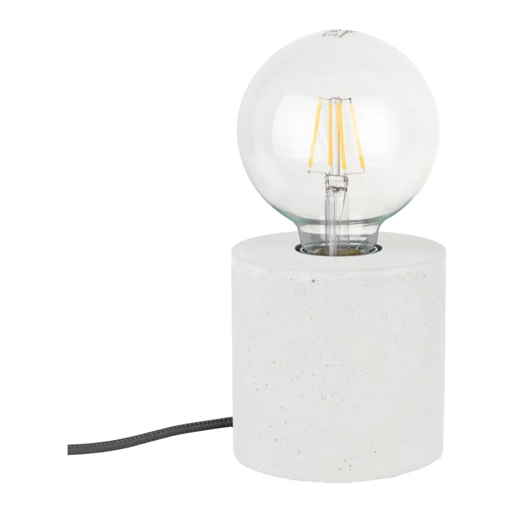 Outlet Spot Light Kleine Tischlampe mit Schalter Beton Ø10cm Modern