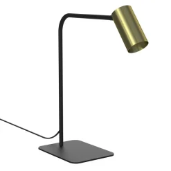 Nowodvorski Kleine Tischleuchte Schwarz Messing 40cm Modern* Schreibtischlampen|Metall Lampen