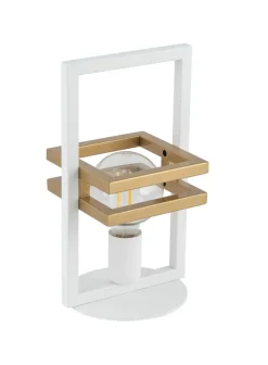 Sale Sigma Kleine Tischleuchte Weiß Metall Lesen E27 32 cm niedrig