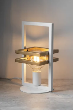 Sale Sigma Kleine Tischleuchte Weiß Metall Lesen E27 32 cm niedrig