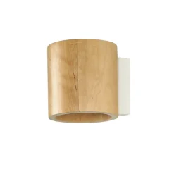 Sollux Kleine Wandlampe Holz Up Down G9 wohnlich VALERYA Flur