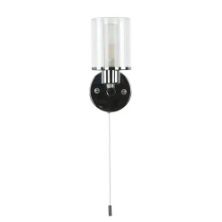 Nowodvorski Kleine Wandlampe mit Schalter Glasschirm IP44 H:17cm* Wandleuchten|Flurlampen