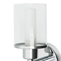 Nowodvorski Kleine Wandlampe mit Schalter Glasschirm IP44 H:17cm* Wandleuchten|Flurlampen