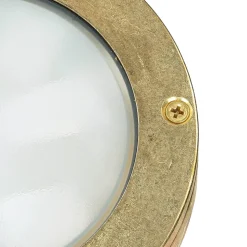 Lido Kleine Wandleuchte AGIA Messing Maritim Ø14cm IP64* Außenwandleuchten|Rustikale Lampen