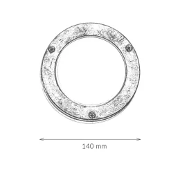 Lido Kleine Wandleuchte AGIA Messing Maritim Ø14cm IP64* Außenwandleuchten|Rustikale Lampen