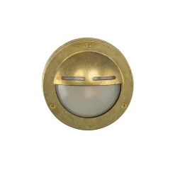 Lido Kleine Wandleuchte AGIA Messing Maritim IP64 Haus