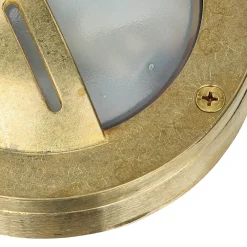 Lido Kleine Wandleuchte AGIA Messing Maritim IP64 Haus