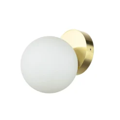 Easylight Kleine Wandleuchte rund Kugel Schirm Glas IP44* Wandleuchten|Flurlampen