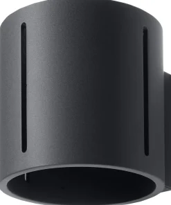 Discount Sollux Kleine Wandleuchte Schwarz 10 cm Up Down Metall G9