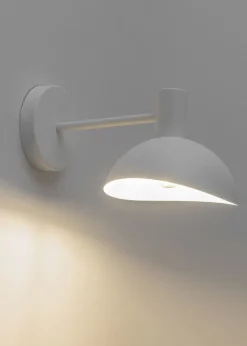 Sigma Kleine Wandleuchte Weiß Metall Leselicht E14 B:18 cm* Wandleuchten|Küchenlampen