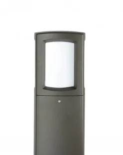 SU-MA Kleine Wegeleuchte Dunkelgrau Aluminium E27 IP65 100 cm* Metall Lampen|Wegeleuchten