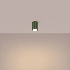 Sollux Kleiner Aufbauspot GU10 Ø 6,5 cm H: 10 cm Aufputz Grün Modern* Flurlampen|Wohnzimmerlampen