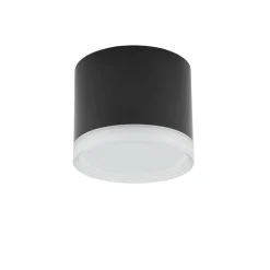 Outlet Nowodvorski Kleiner Deckenspot Schwarz GX53 Ø 8,5 cm Aluminium Modern