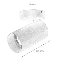 Discount Nowodvorski Kleiner Deckenstrahler Messing H:13cm GU10 elegant