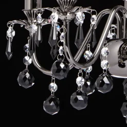 Glasberg Kleiner Kronleuchter Metall Ø45cm Esstisch ALEA* Hängelampen|Esszimmer Lampen