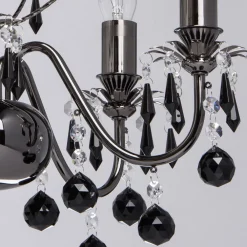 Glasberg Kleiner Kronleuchter Metall Ø45cm Esstisch ALEA* Hängelampen|Esszimmer Lampen