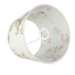 Duolla Kleiner Lampenschirm Tischlampe Stoff Blumen E14* Lampenschirme