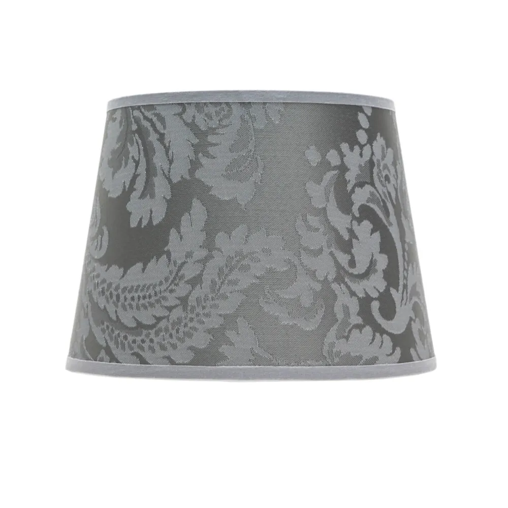 New Duolla Kleiner Lampenschirm Tischleuchte Stoff Silber