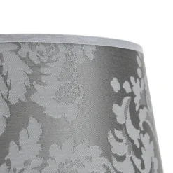 New Duolla Kleiner Lampenschirm Tischleuchte Stoff Silber
