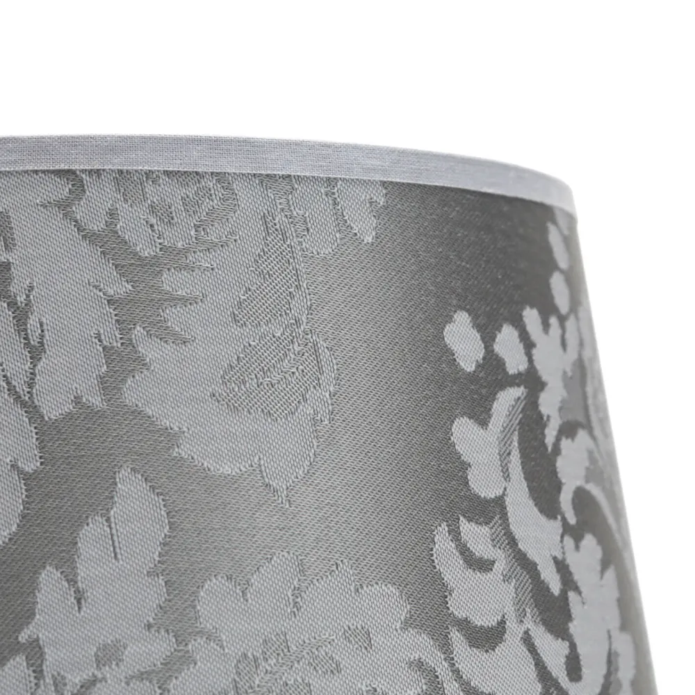 New Duolla Kleiner Lampenschirm Tischleuchte Stoff Silber