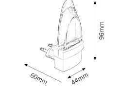 Rabalux Kleines LED Nachtlicht Kinder Zimmer für Steckdose*Kinder Kinderzimmerlampen|Kinderlampen