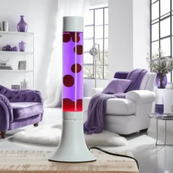 Hot Easylight Knallige Lavalampe YVONNE Rot Lila Weiß H:38cm