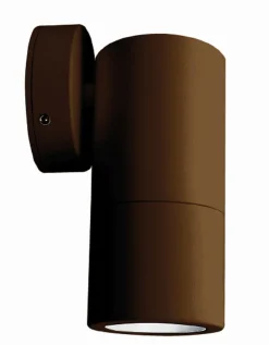 Clearance Lido Kompakte Außenlampe Wand IP54 Aluminium E27 in Braun