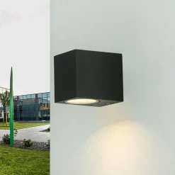 Easylight Kompakte Wandlampe für außen Anthrazit GU10 AALBORG* Moderne Lampen|Feuchtraumleuchten