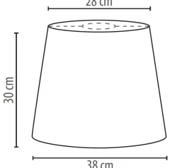 Clearance Duolla Konischer Lampenschirm Grau Hängelampe E27 Textil