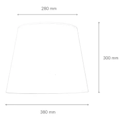 Best Duolla Konischer Lampenschirm WILLOW Stoff Stehlampe E27