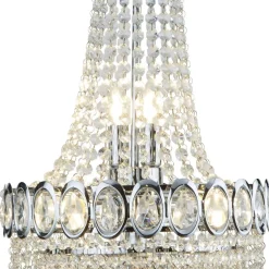 Searchlight Kristall Kronleuchter Ø 38 cm H: max. 128 cm verstellbar* Hängelampen|Wohnzimmerlampen