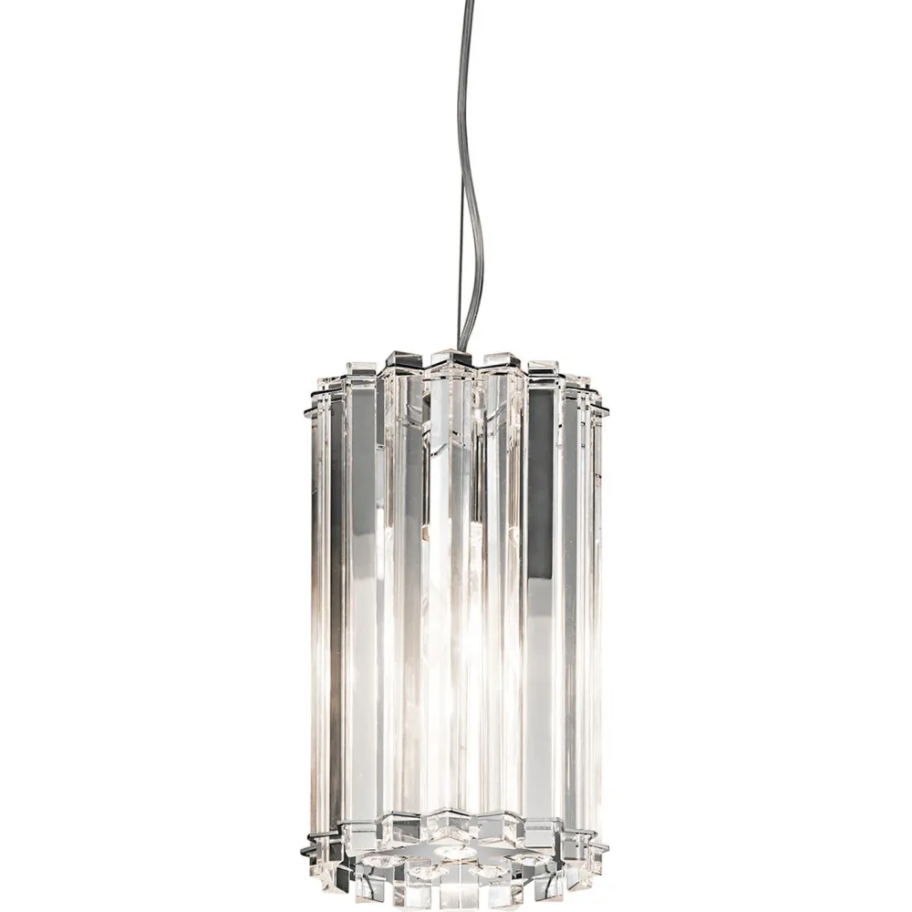 Elstead Kristall Pendelleuchte LED IP44 Ø17cm verstellbar* Hängelampen|Moderne Lampen