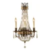 Elstead Kristall Wandleuchte Barock Design 58cm hoch NOBLES* Wandleuchten|Esszimmer Lampen