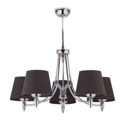 Best Jupiter Kronleuchter ALAION Ø70cm Graphit Chrom Esstisch