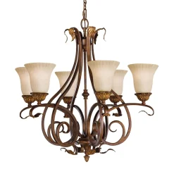 Online Elstead Kronleuchter ANABELL 10 Bronze Lampe Ø114cm