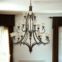 Elstead Kronleuchter ANABELL 1 Ø137cm 18-armig Landhaus* Rustikale Lampen|Designerlampen